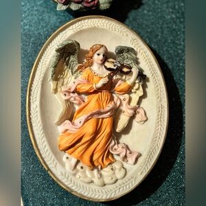 Vintage Angel Violinist Wall Art